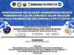 Seleksi Administrasi Sipencatar Reguler Non-Polbit Gelombang II Diumumkan, Ini Tahapan Selanjutnya