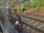 KRL Rute Bogor-Jakarta Kota Tersendat oleh Perbaikan Rel di Stasiun Pasar Minggu