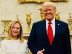 Trump Mengaku Kecewa Lihat PM Italia Giorgia Meloni Ikut Bela Paus Leo XIV