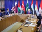 Pertemuan Bahas Gaza Dihadiri oleh Presiden AS, Turki, Indonesia Berakhir