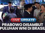 VIDEO Momen Prabowo Tiba di Brasil untuk KTT G20: Puluhan WNI Menyambut & Buket Bunga Buat Presiden