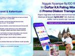 Promo KAI Harga Tiket Kereta Api Di Bawah Rp100 Ribu Periode Juni-Juli 2025, Ini Daftar KA & Rutenya
