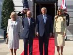 Donald Trump Langgar Protokol Kerajaan saat Sambut Raja Charles dan Ratu Camilla