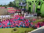 Peringatan Hari Santri Nasional di Mojokerto, Santri Gaungkan Pesan Perdamaian di Gaza