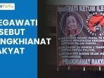 Video Spanduk 'Megawati Ketum Ilegal' Bertuliskan Pengkhianat Rakyat Bertebaran, PDIP Siaga