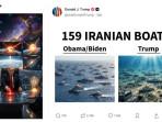 Dalam 90 Menit, Donald Trump Spam 20 Foto dan Video AI yang Menyerang Musuh-musuhnya, Termasuk Iran