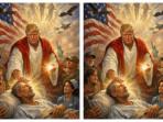 Trump Unggah Foto Dirinya Mirip Yesus, Lalu Menghapusnya Setelah Dapat Caci-maki