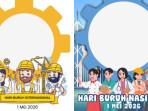 100 Ucapan dan Twibbon Hari Buruh 2026, Cocok Dibagikan di IG dan Status WhatsApp