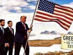 Unggah Gambar AI Tancapkan Bendera AS di Greenland, Ancaman Caplok Wilayah Kian Nyata