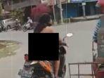Viral Video Perempuan Tanpa Busana Naik Motor Keliling Kota Banjarmasin, Ini Kata Polisi