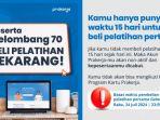 Cara Beli Pelatihan Kartu Prakerja Gelombang 70 di Mitra Platform Digital sebelum Saldo Hangus