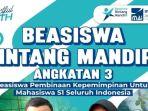 Beasiswa Bintang Mandiri 2024 bagi Mahasiswa S1, Beri Uang Saku Rp 9 Juta