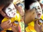 Dimakeup untuk Pentas Bocah Ini Teriak Jadi Setan, Jawaban Periasnya Tak Disangka