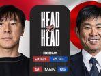 Head to Head Shin Taeyong Vs Hajime Moriyasu: Adu Taktik Pelatih asal Korea & Jepang di Stadion GBK