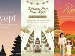 30 Kartu Ucapan Selamat Hari Raya Nyepi 2024, Bisa Diedit dan Dibagikan ke Media Sosial