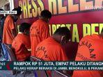 Rampok Nasabah Bank Rp 51 Juta, 4 Pria Ditembak Polisi karena Melawan saat Hendak Ditangkap