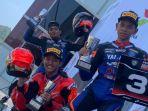 Hasil Race 1 Mandalika Racing Series 250cc: Diwarnai Kecelakaan, Local Hero Arai Agaska Menang