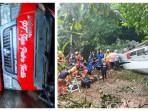 Kecelakaan di Tanjakan Cae Sumedang Menimpa Peziarah hingga Rombongan Siswa SMP, Bus Masuk Jurang 