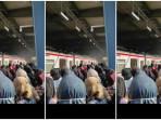 KRL Tujuan Jakarta Kota Berasap dan Bau Gosong di Tanjung Barat, Penumpang Panik  