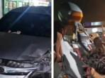 Mobil Tabrak Tiga Pemotor dan Pedagang Mi di Ciracas Jaktim, Satu Korban Luka Berat