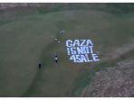 Lapangan Golf Mewah Trump Kena Vandalisme Grafiti 'Gaza Tidak Dijual', Pelaku Terungkap