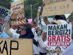 Massa Pro MBG Gelar Unjuk Rasa di Jakpus, Satu Jalur Jalan Medan Merdeka Selatan Ditutup