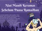 Niat Mandi Keramas sebelum Puasa Ramadhan 2024, Lengkap dengan Tata Cara dan Hukumnya