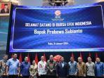 IHSG Menguat hingga 0,22 Persen di Tengah Kunjungan Prabowo Subianto ke Bursa Efek Indonesia