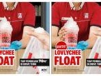 KFC Tebar Promo Setiap Transaksi Minimal Rp70.000 akan Dapat Lovlychee Float Gratis, Ini Syaratnya