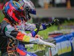 Round 1 Rafa Dypo Raih Gelar Juara Kelas Senior Putaran 1 Kejurnas Karting