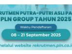 Rekrutmen PLN Group 2025 untuk Putra-Putri Asli Papua, Cek Syarat dan Jurusan yang Dibuka