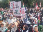 Respons Serangan Brutal Israel di Rafah, Ribuan Orang Gelar Aksi Bela Palestina di Depan Kedubes AS