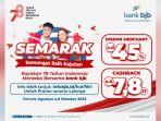 Sambut HUT Kemerdekaan RI ke-78, bank bjb Gelar Promo Menarik Bagi Nasabah
