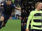striker-psg-kylian-mbappe-kiri-dan-striker-manchester-city-erling-haaland-kanan.jpg