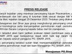 Penumpang Diturunkan Kru Bus Sinar Jaya di Jalan, Manajemen Minta Maaf, Janji Lakukan Evaluasi