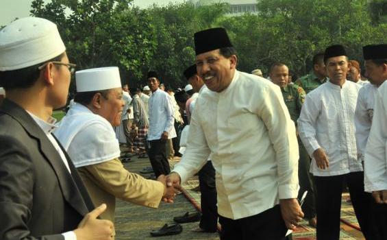 Foto-foto Panglima TNI Salat Idul Adha di Lapangan Parkir (Foto) - 01_(7).JPG