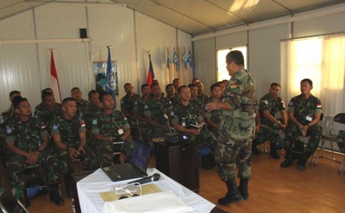Prajurit TNI Latihan di Delta Camp Port au Prince Haiti - INDUCTION_TRAINING_2.JPG