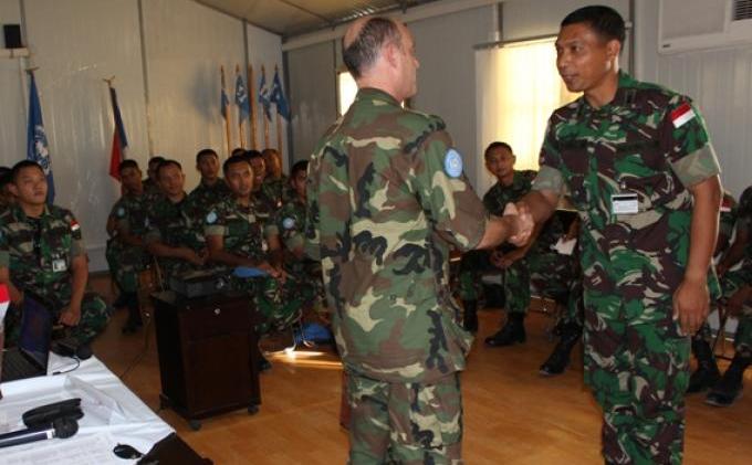 Prajurit TNI Latihan di Delta Camp Port au Prince Haiti - INDUCTION_TRAINING_4.JPG