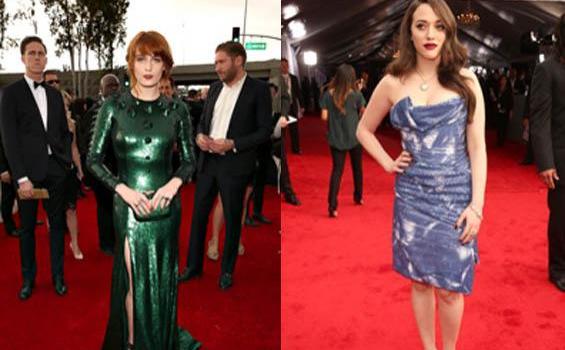 Ini Gaun-gaun Memukau di Grammy Awards 2013 - Florence_Welch_Wore_Givenchy_dan_Kat_Dennings_.jpg