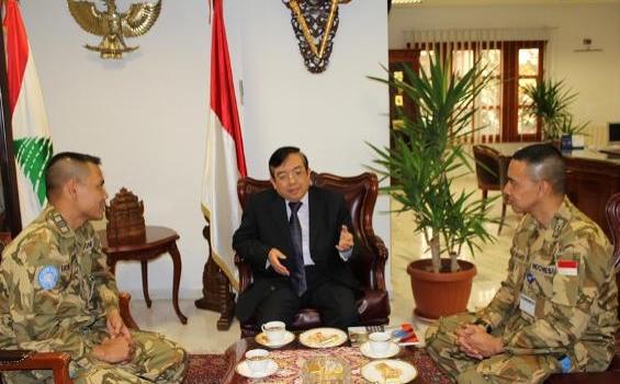 Keakraban Dubes Dimas Samodra Saat Bertemu Prajurit TNI di Lebanon (Foto) - IMG_8660.JPG