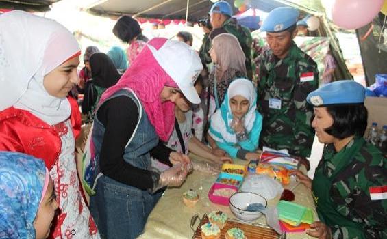 Prajurit TNI 'Diserbu' Anak-anak Lebanon di Children Spring Festival - IMG_1295.JPG