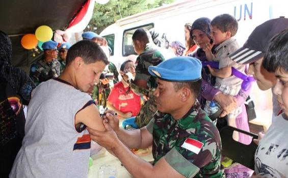 Prajurit TNI 'Diserbu' Anak-anak Lebanon di Children Spring Festival - IMG_1402.JPG