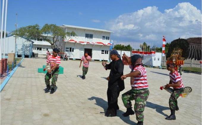 Personel TNI Kumandangkan Lagu Mars Garuda di Haiti - Picture3.jpg