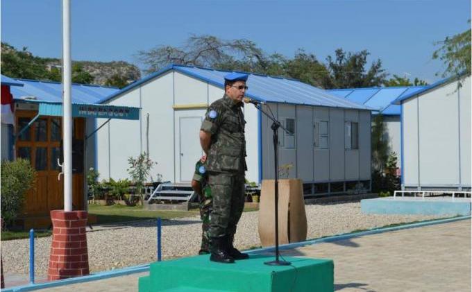 Personel TNI Kumandangkan Lagu Mars Garuda di Haiti - Picture4.jpg