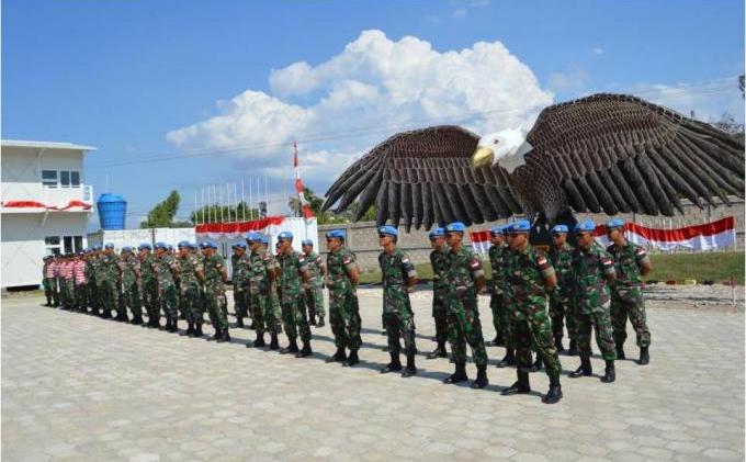 Personel TNI Kumandangkan Lagu Mars Garuda di Haiti - Picture5.jpg