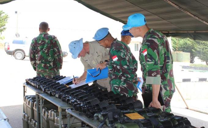 Alutsista Prajurit TNI Diperiksa Tim COE dan UNIFIL di Lebanon - IMG_4578.JPG