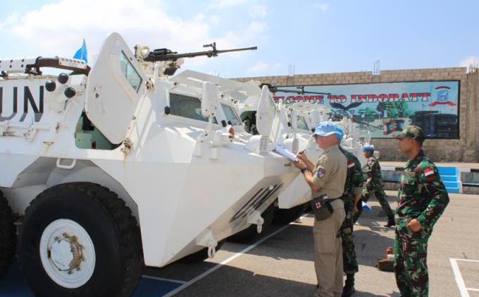 Alutsista Prajurit TNI Diperiksa Tim COE dan UNIFIL di Lebanon - IMG_4595.JPG