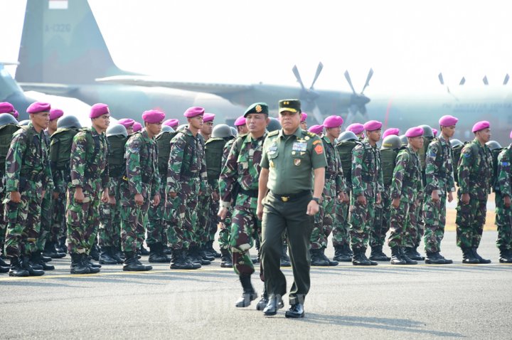 1000 Prajurit TNI diberangkatkan ke Sumsel