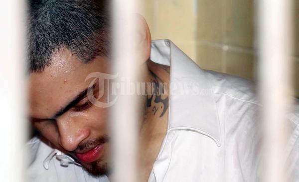 Andhika Gumilang Tertunduk Lesu Ditahanan