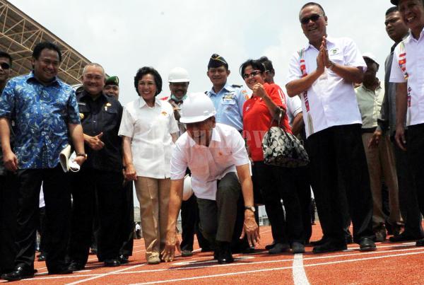 Wapres Tinjau Venues Aquatik Jakabaring Sport City